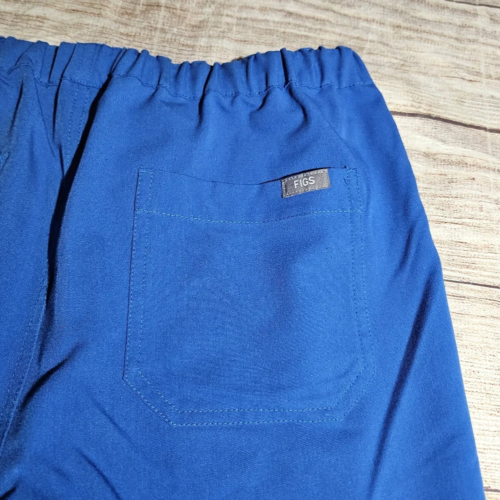 Figs Pisco Basic Blue Straight Leg Scrub Pants